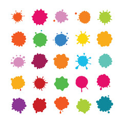 This captivating watercolor splatter stain set vector offers vibrant, artistic splashes perfect for creative designs, backgrounds, posters, and digital projects.