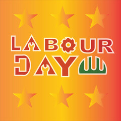 Labor Happy Day. Creative logo concept.