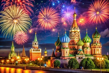 Celebrating Russia National Day on June 12 with Festive Decorations, Fireworks, and Cultural Events Across the Country