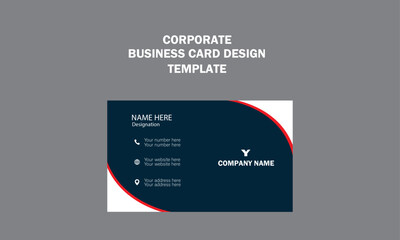Creative modern minimal name card and business card template design 