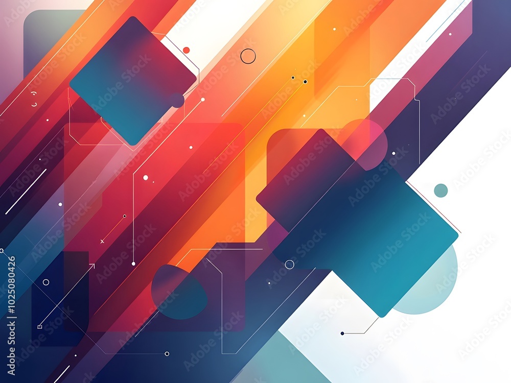 Poster abstract background with lines