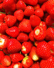strawberries close up background 