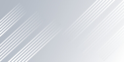 Fototapeta premium Stylish white and grey color background with diagonal lines landing page.