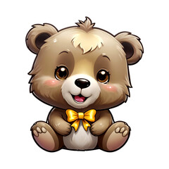 Fototapeta premium Brown Bear Sticker