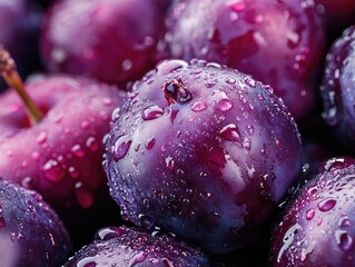 close up of a bunch of grapes