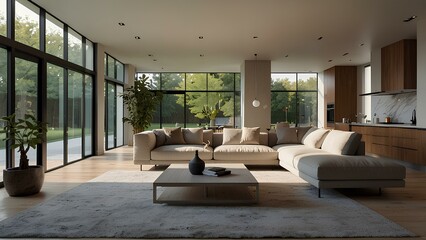 Minimalist Home Decor – A Modern Living Room Filled with Natural Light