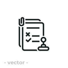 Regulation icon isolated on white background. Designed with vector-based software, not made by AI.
