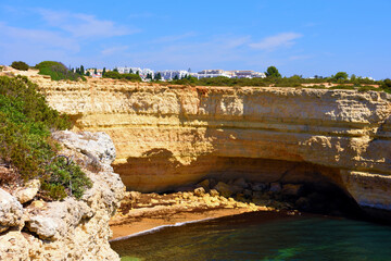 sea ​​coast near porches algarve portugal