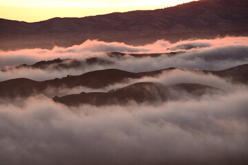 fog in the mountains