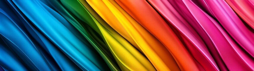 Vibrant Abstract Waves in Vivid Colors