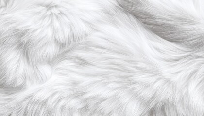 Fototapeta premium Natural fur texture of the Arctic fox with pure white fur, creating a seamless pattern of soft, exotic elegance