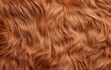 Fototapeta premium Repeating pattern of wild buffalo fur with thick, coarse textures in rich brown tones, evoking a sense of wilderness