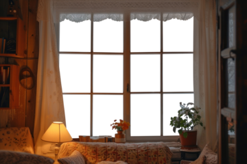 PNG Window see snowflake windowsill furniture plant.