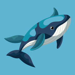 Fototapeta premium bowhead-whale-isometric-illustrations