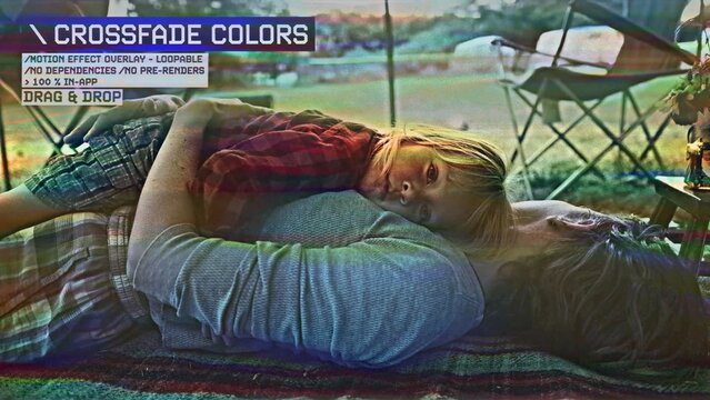 Crossfade Colors Procedural Motion Effect: VHS, VCR, Retro CRT, Old TV Filter