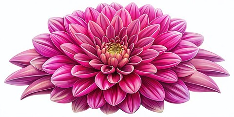 Obraz premium Cute Pink Flower Doodle Illustration PNG - Perfect for Scrapbooking, Invitations, and Creative Design Projects