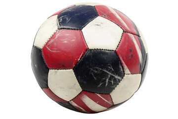 Soccer ball, Football, isolated on white background, png transparennt die cut.