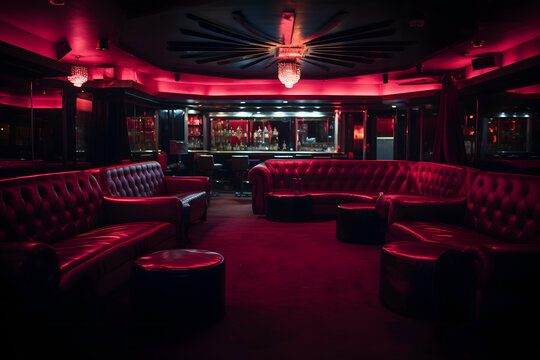 photo of a empty strip club, strip club interior photo