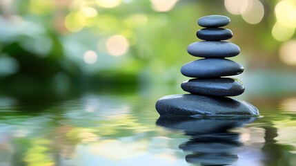 Obraz premium 28. A calm visual of meditation is effect on the nervous system