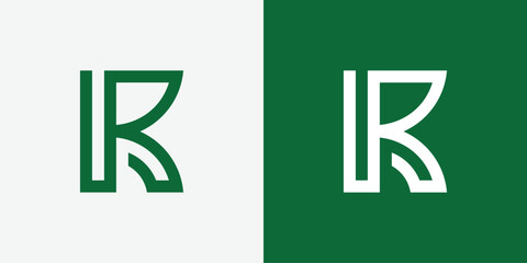 Premium vector branding identity corporate vector logo R design