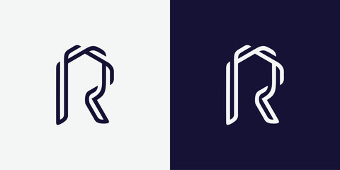 Letter R logo design