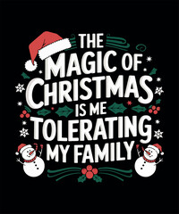 Merry Christmas T-shirt Design