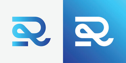 Premium vector branding identity corporate vector logo R design