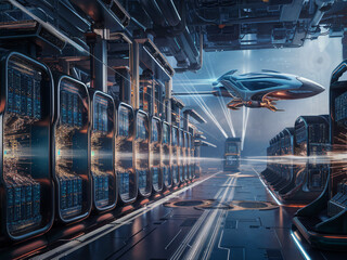 Futuristic Spaceport: Gateway to the Stars