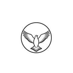 Seagul bird logo icon vector
