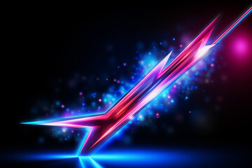 Superb Red spectrum lights with black party club neon lights abstract wave mesh background