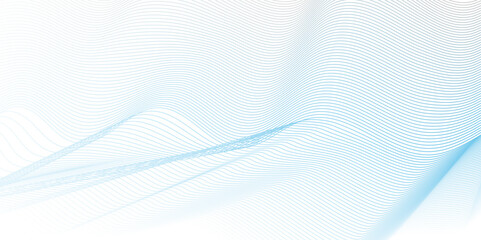 Fototapeta premium Vector wave digital white, blue blend futuristic technology flow tech transparent line stripe energy connection web music and sound, beautiful dynamic smooth space texture background.