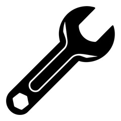 Wrench Silhouette vector illustration