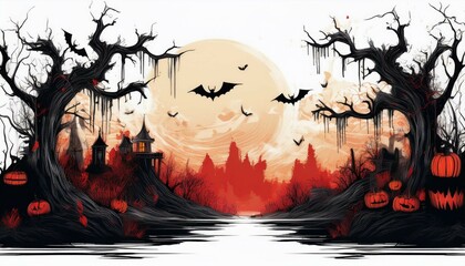 halloween scene