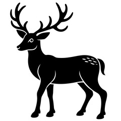 deer silhouette vector