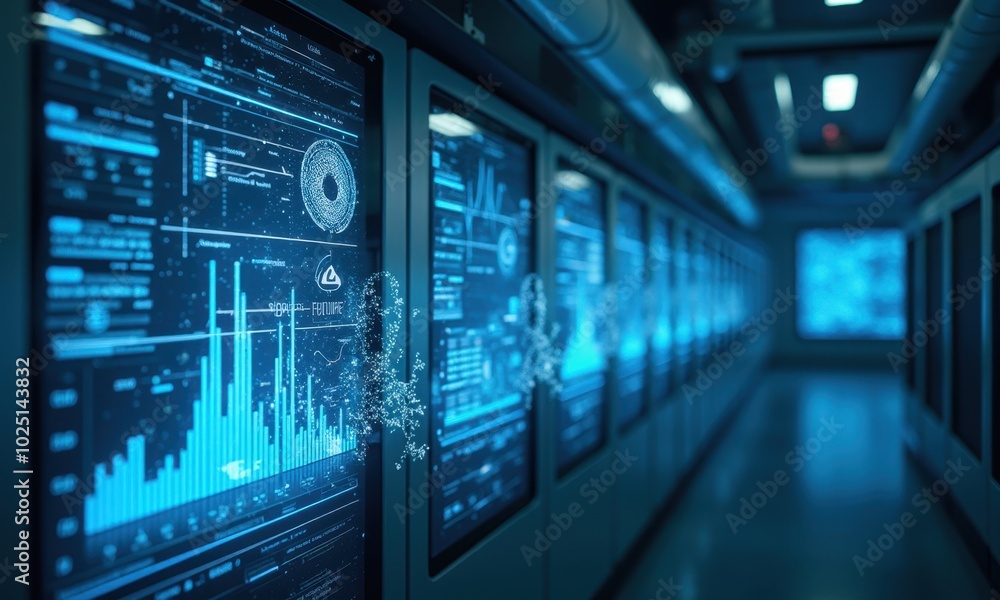 Poster data center with advanced visualization technology