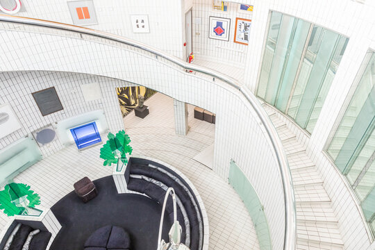Museum House Remo Brindisi. Modern architecture interior, 1973