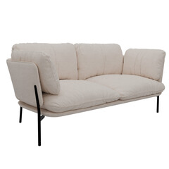 3d render white sofa couch home decor with transparent background