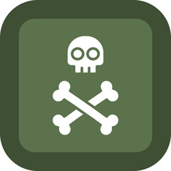 Skull And Bones Icon Design