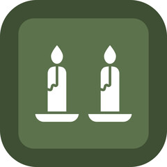 Obraz premium Candle Icon Design