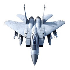 High resolution PNG image of a fighter jet from a top down view
