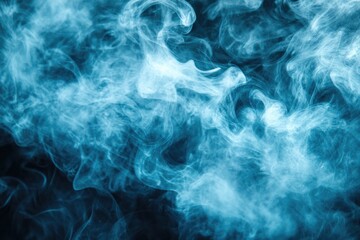 Obraz premium A close-up of smoke on a black background