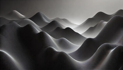 Obraz premium abstract black wave background