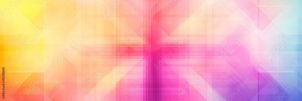 Aufkleber a captivating abstract background featuring a vibrant gradient of colors, with intersecting lines cr