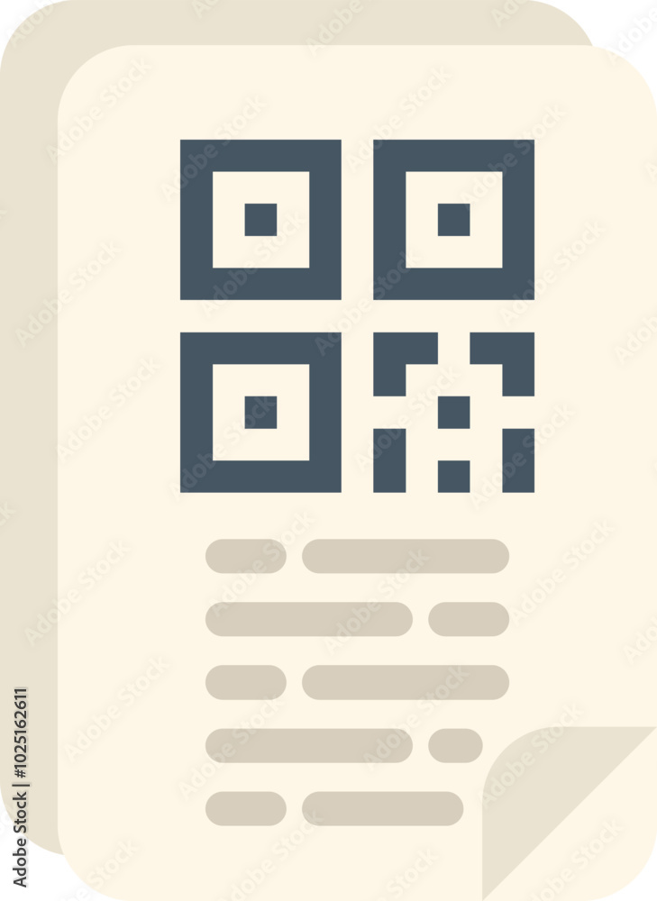 Aufkleber document is displaying a qr code containing encrypted information