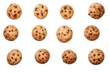 Chocolate chips cookies TRANSPARENT PNG 