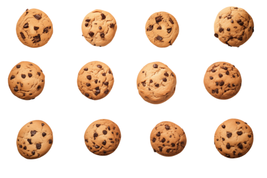 Chocolate chips cookies TRANSPARENT PNG 