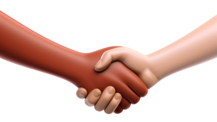 PNG Handshake medication agreement greeting.