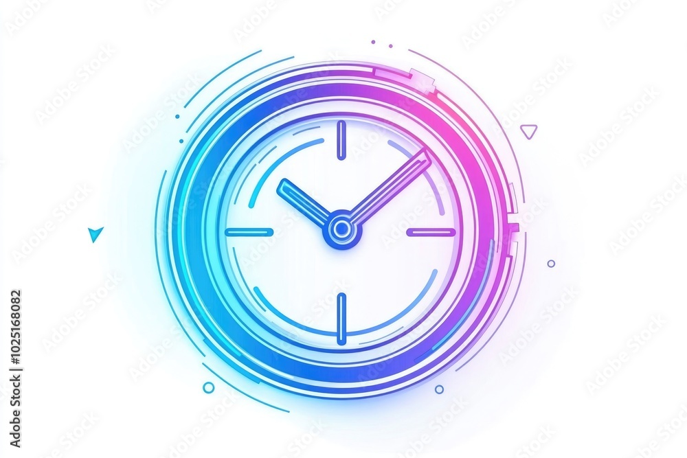 Poster a close-up of a clock on a plain white surface