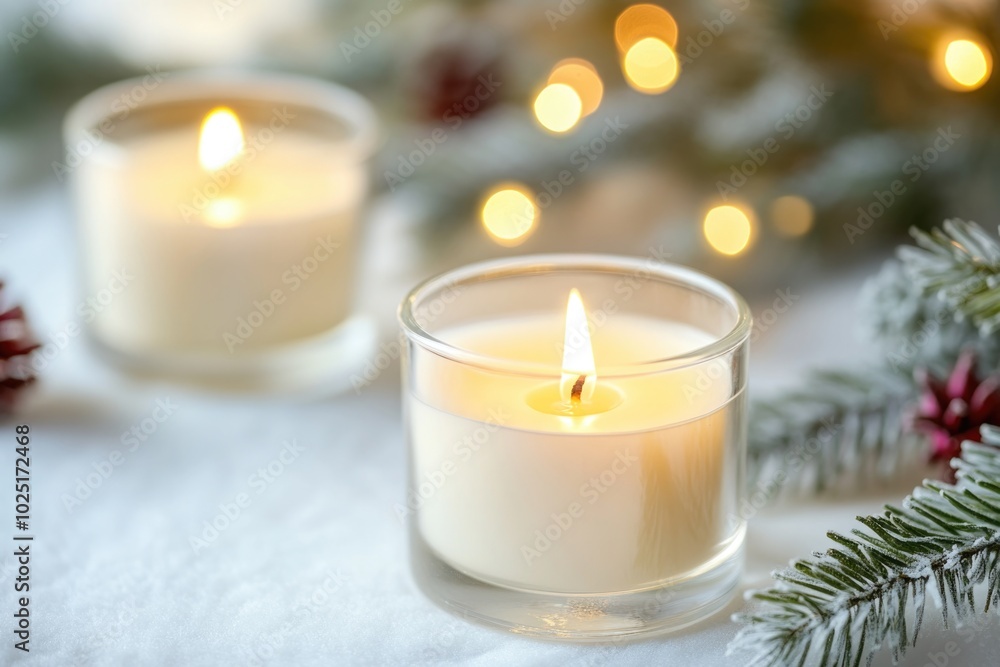Aufkleber a close-up view of a single candle on a table