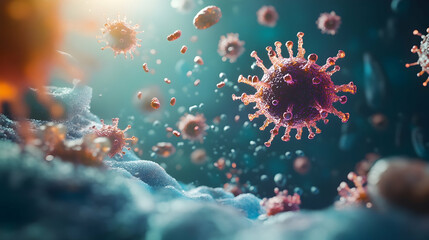 bacteria under the microscope